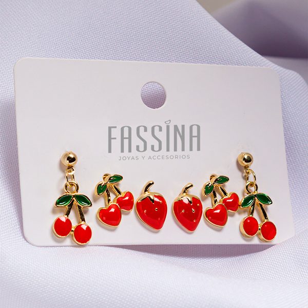 🍒 Set en Rodio Frutas Kit x3 🍓