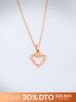 💎 Set en Rodio Corazones con Perlas 💎