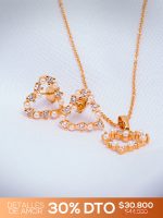 💎 Set en Rodio Corazones con Perlas 💎 - Image 3