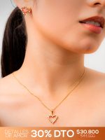 💎 Set en Rodio Corazones con Perlas 💎 - Image 2