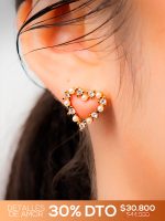 💎 Set en Rodio Corazones con Perlas 💎 - Image 4
